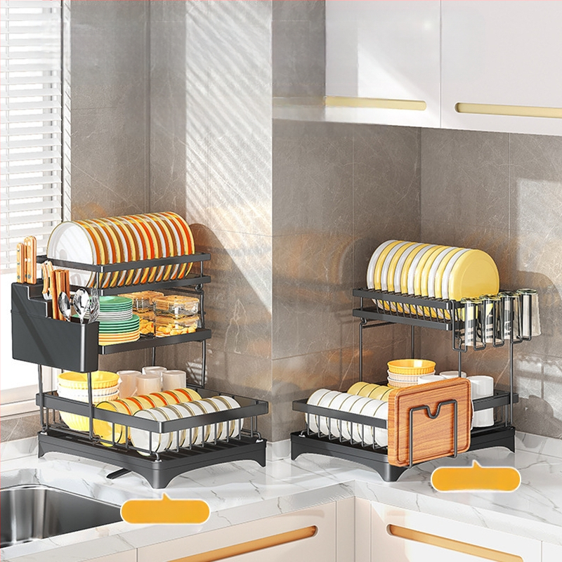 Amazoni eripakkumine: täiustatud suure mahutavusega köögi äravoolukauss ja nõudepesuriiul, kauss ja söögipulgad, nuga ja kahvel, veetass, õhtusöögitaldrikute hoiuriiul, veejuhend