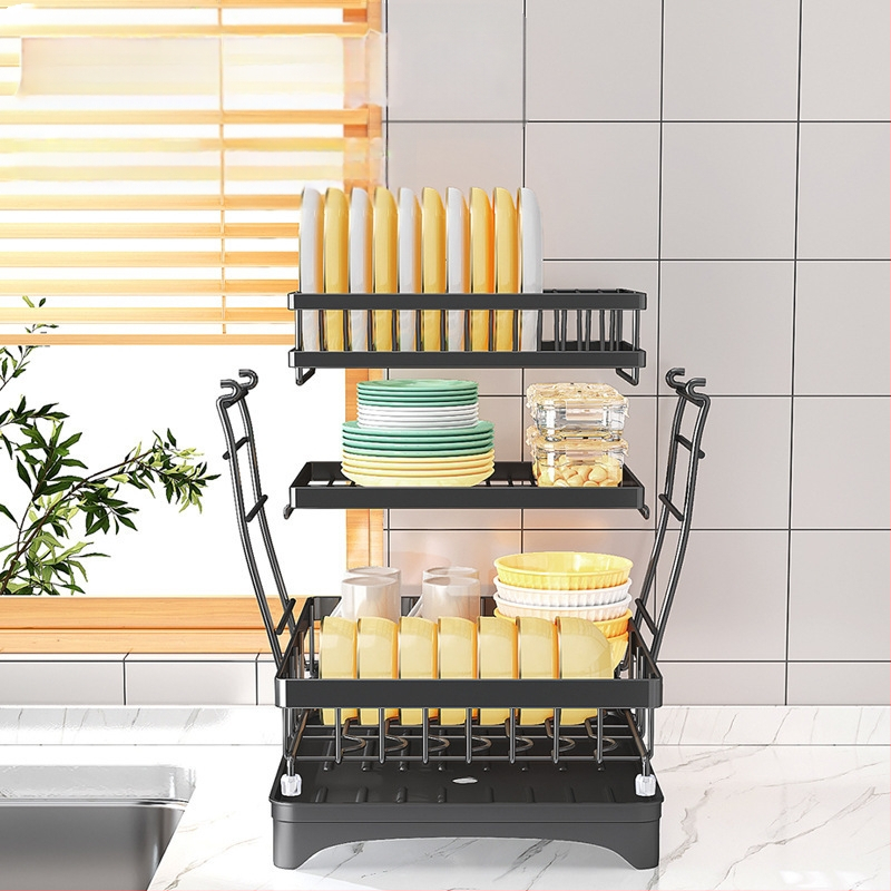 Amazoni eripakkumine: täiustatud suure mahutavusega köögi äravoolukauss ja nõudepesuriiul, kauss ja söögipulgad, nuga ja kahvel, veetass, õhtusöögitaldrikute hoiuriiul, veejuhend