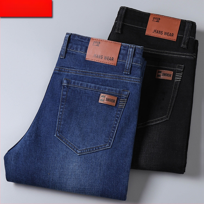 Férfi téli farmer egyenes szárú, laza, hétköznapi 2021-es őszi új koreai stílusú üzleti hosszú nadrág, férfi határokon átnyúló dropshipping