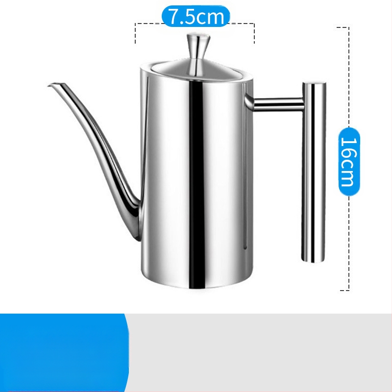 304 nerūdijančio plieno aliejaus puodas virtuvinis aliejaus puodas konservuoto aliejaus butelis virtuvėje, buitinis nepralaidus aliejaus puodas, europietiško stiliaus aliejaus puodas, acto aliejaus butelis