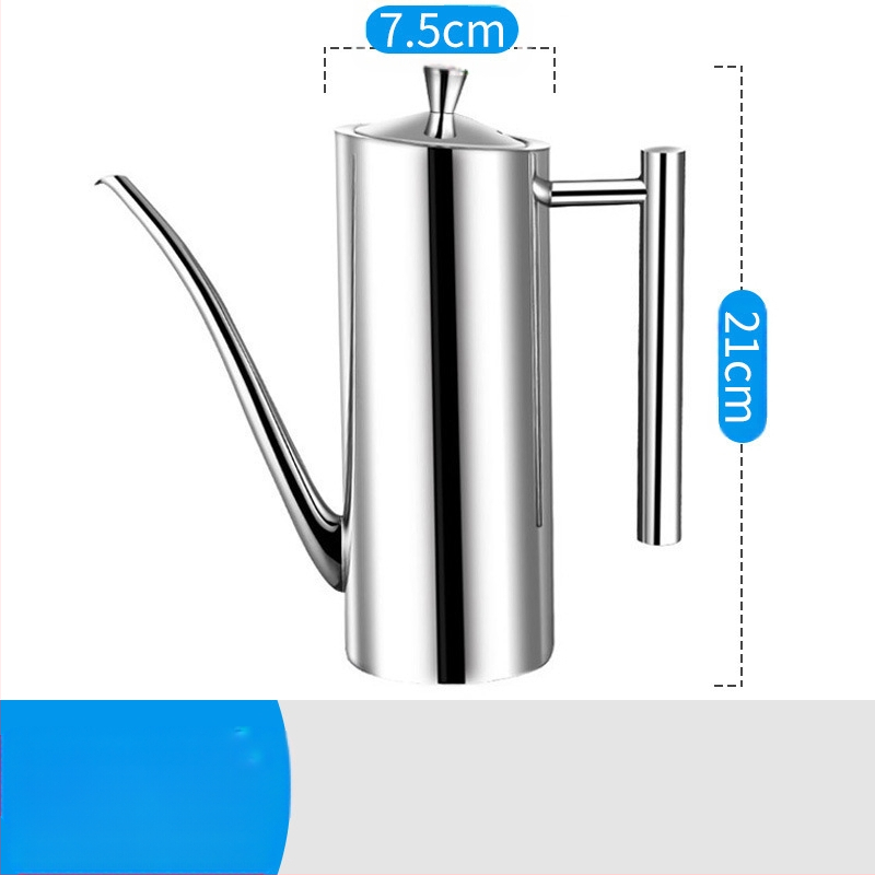 304 nerūdijančio plieno aliejaus puodas virtuvinis aliejaus puodas konservuoto aliejaus butelis virtuvėje, buitinis nepralaidus aliejaus puodas, europietiško stiliaus aliejaus puodas, acto aliejaus butelis