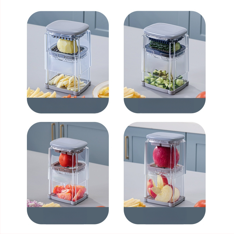 [Rangelt valitud] Spetsiaalne lõikur friikartulite, porgandilõikuri, multifunktsionaalse köögiviljalõikuri, tomati- ja õunalõikuri jaoks