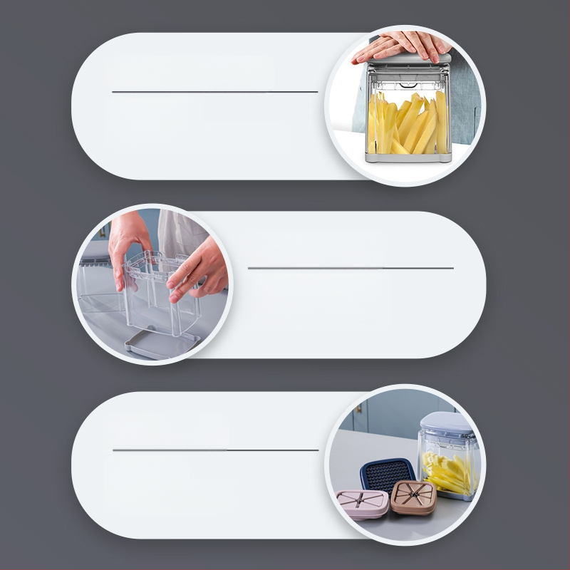 [Rangelt valitud] Spetsiaalne lõikur friikartulite, porgandilõikuri, multifunktsionaalse köögiviljalõikuri, tomati- ja õunalõikuri jaoks