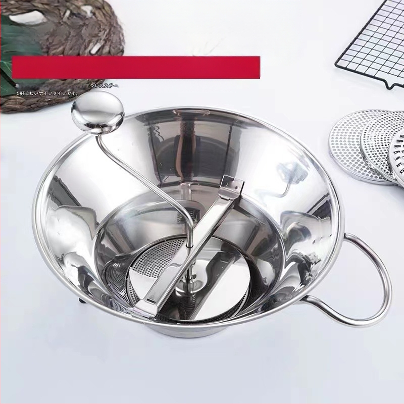 Nerūdijančio plieno daržovių malūnėlis daugiafunkcis daržovių tarka korėjietiškos japoniškos virtuvės daržovių bulvių smulkinimo ir presavimo maisto malūnėlis