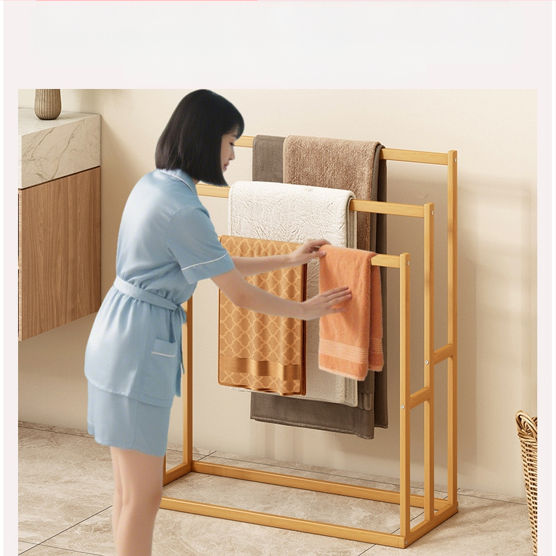 Rankšluosčių kabykla vonios kambariui, tualetui, bambukinei kelnių kabyklai, pakabinama lentynėlė, laikymo lentynėlė, vonios rankšluosčiai, nuimami, pastatomi ant grindų, paprasti