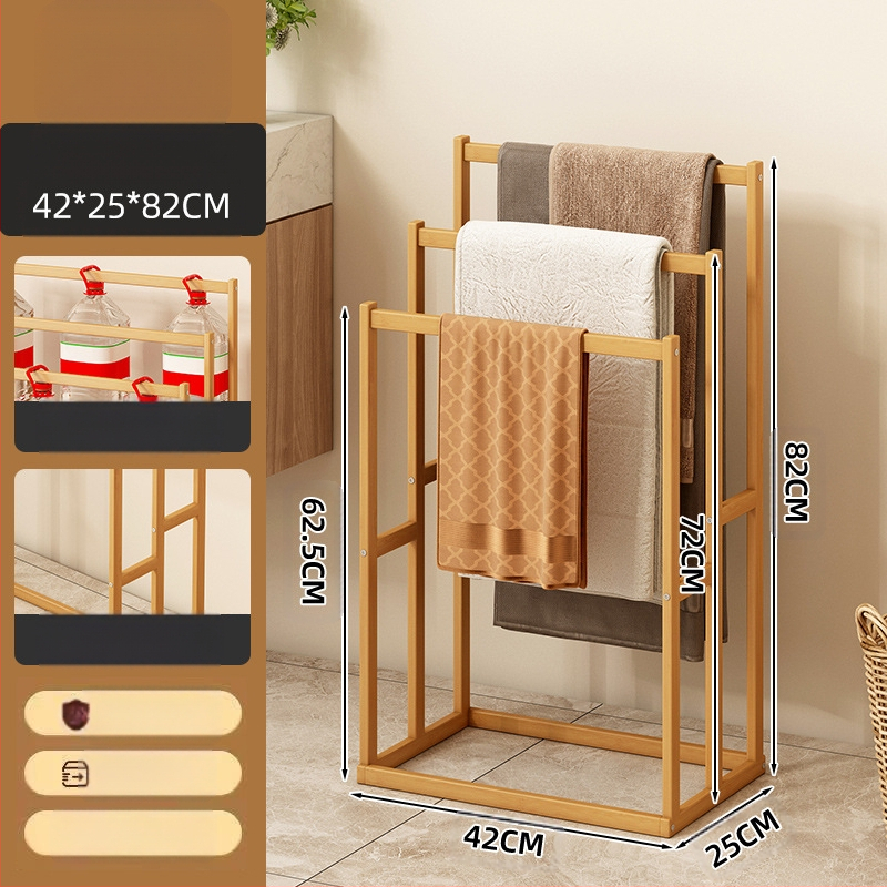 Rankšluosčių kabykla vonios kambariui, tualetui, bambukinei kelnių kabyklai, pakabinama lentynėlė, laikymo lentynėlė, vonios rankšluosčiai, nuimami, pastatomi ant grindų, paprasti