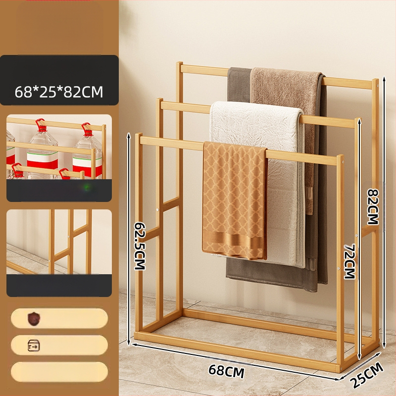 Rankšluosčių kabykla vonios kambariui, tualetui, bambukinei kelnių kabyklai, pakabinama lentynėlė, laikymo lentynėlė, vonios rankšluosčiai, nuimami, pastatomi ant grindų, paprasti