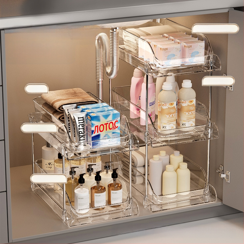 Kriauklė po praustuvu Daiktadėžė Ištraukiama spintelė Daugiafunkcinė apdaila Tualetas Vonios kambario spintelė Daiktadėžė Laminuota lentynėlė