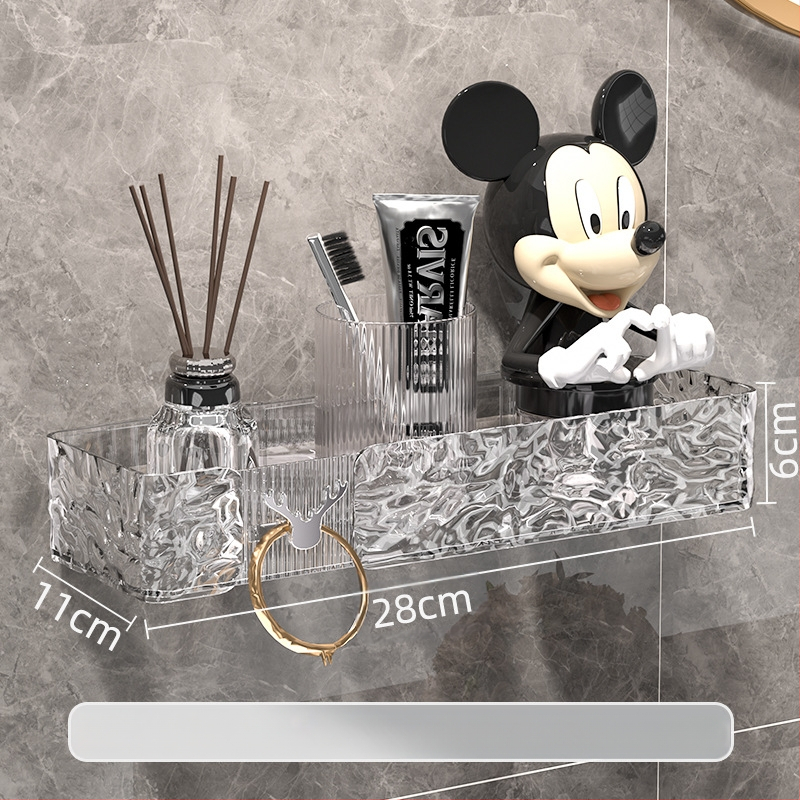 Lengvas prabangus vandens gofruotojo kartono laikymo stovas su ledynų raštu vonios kambariui ir virtuvei, didelės spalvos, sustorinta sieninė pakabinama apdailos laikymo dėžė