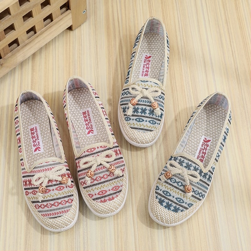 Pavasario ir vasaros nauji seni Pekino medžiaginiai moteriški tinkliniai batai, neslystantys, minkšti, kvėpuojantys, patogūs, užmaunami batai vidutinio ir pagyvenusio amžiaus mamoms