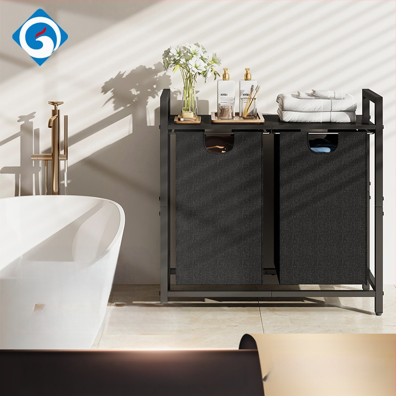 Multifunktsionaalne suur pesukorv majapidamise rauast toru määrdunud riiete korv pesuruumi riiul suur hoiustusriidekorv hoiustuskorv