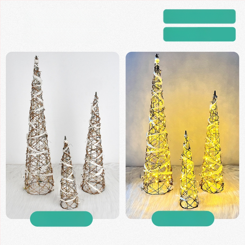 Karácsonyi díszek kovácsoltvas világító ajándékdoboz karácsonyfa fejdíszek jelenet elrendezés ablak kúp dekoráció