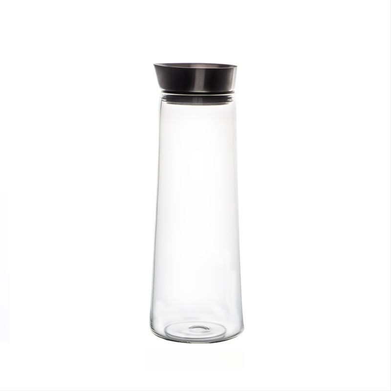 Didelio borosilikato daniškas virdulys, buitinis stiklinis virdulys, didelės talpos virdulys, šalto vandens virdulys, arbatos virdulys, sulčių puodas