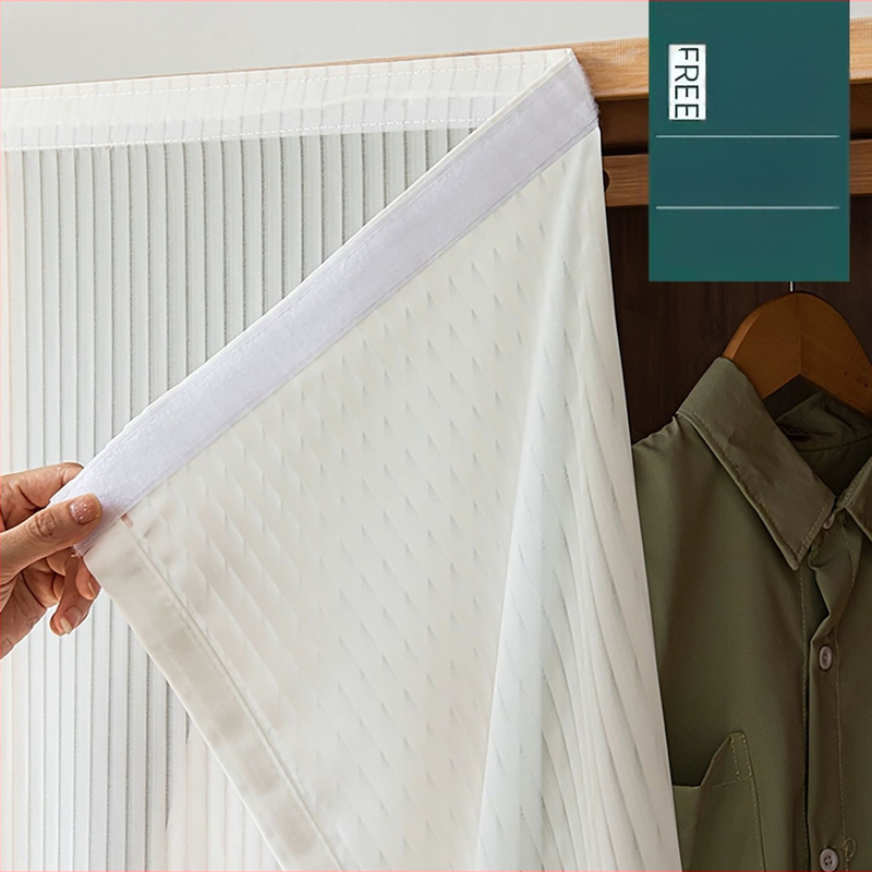 Piiriülene väliskaubandus Veneetsia lõngast kardin Marli kardin Takjapaelaga augustamata paigaldus Isekleepuv läbipaistev lühike marli kardin