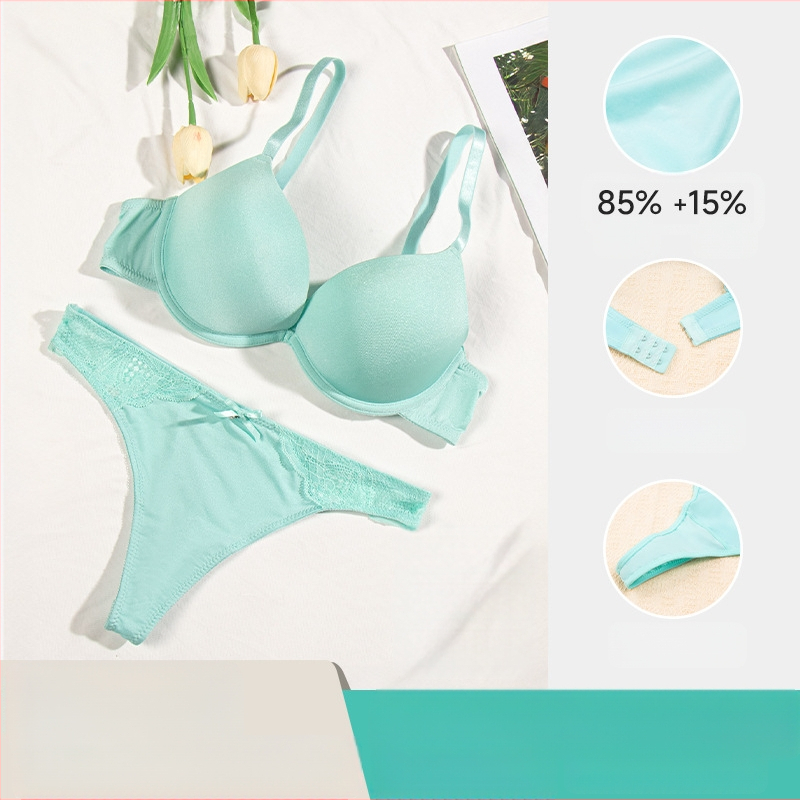 Σετ γυναικείων σουτιέν Cross-Border Temu New χωρίς ραφές, γυαλιστερό, μαλακό ατσάλινο δαχτυλίδι push-up, αναπνεύσιμο και άνετο για εσώρουχα