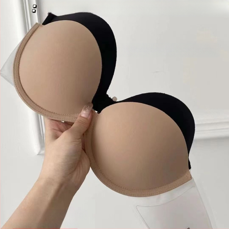 Νυφικό με αντιολισθητικό εσώρουχο, σέξι, μεγάλο, χωρίς πλάτη, με αυτοκόλλητο στήθους Quality Edition, χωρίς τιράντες
