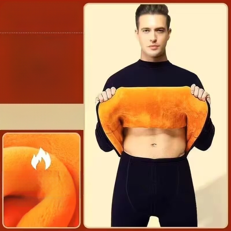 Thermal Intimates férfi öltöny vastagított bársony német bársony fűtés plus size ifjúsági téli hidegálló őszi ruhák és őszi nadrágok