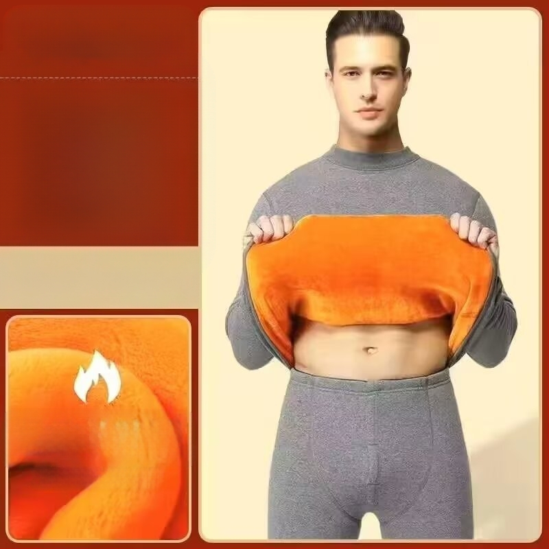 Thermal Intimates férfi öltöny vastagított bársony német bársony fűtés plus size ifjúsági téli hidegálló őszi ruhák és őszi nadrágok