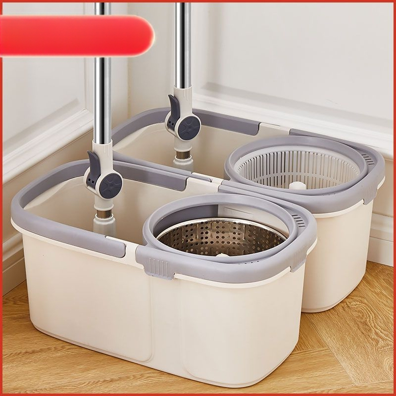 Κουβάς σφουγγαρίστρας γενικής χρήσης για γρήγορο στέγνωμα με καθαρισμό σε ένα βήμα, απορροφητικό, διπλής χρήσης για υγρό και στεγνό καθάρισμα, επίπεδη σφουγγαρίστρα χωρίς χέρια για τεμπέληδες