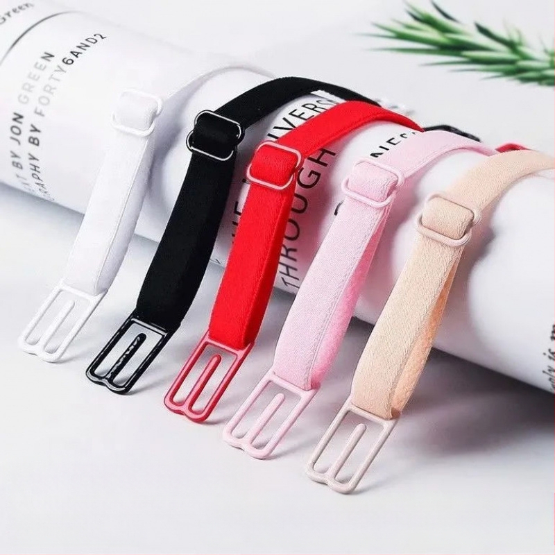 [3 pakki] Aluspesu libisemiskindel rihm koos Luck Sports libisemiskindla rinnahoidja fikseeritud õlarihma pandlaga libisemiskindel õlarihm