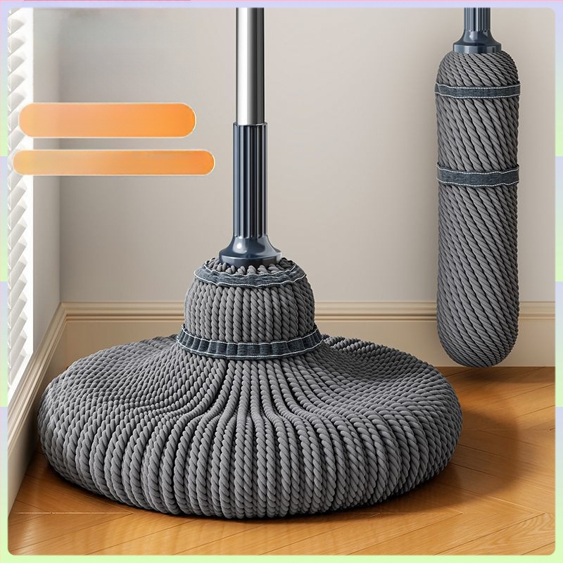 Σφουγγαρίστρα αυτοστίψιμη χωρίς χέρια για οικιακή χρήση, Μεγάλη σφουγγαρίστρα με κεφαλή για στεγνή και υγρή χρήση, Περιστρεφόμενη τεμπέλα σφουγγαρίστρα, Μεγάλη σφουγγαρίστρα με κεφαλή