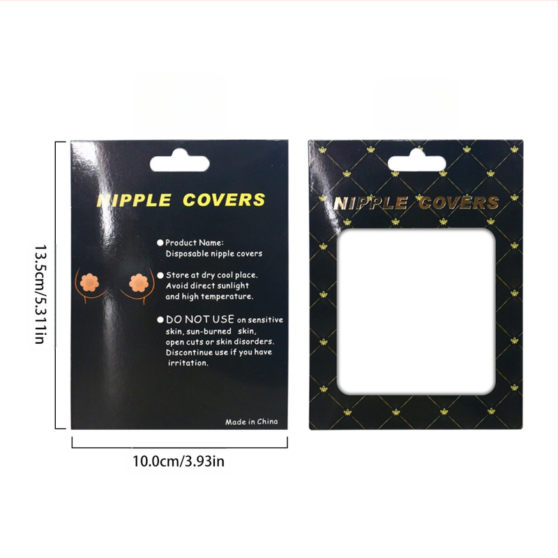 Tehase otsetarne täielikud ingliskeelsed juhised musta ühekordselt kasutatava rinnapasta pakendikarbi jaoks, mida saab korrata rinnapasta värvikarbis ilma LOGOta