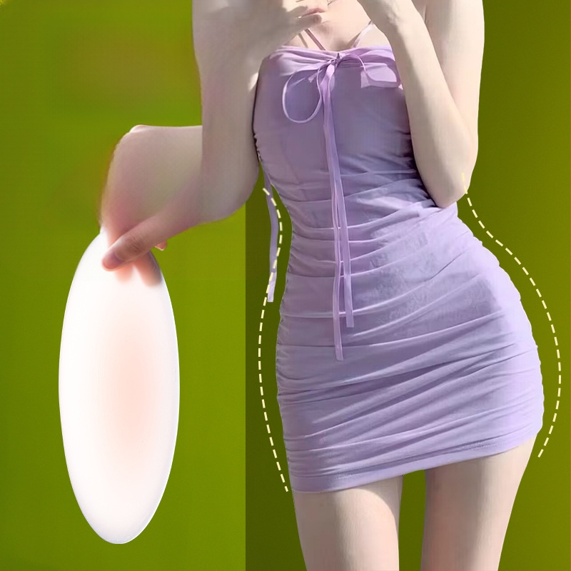 Silikoonist võltsristiga kleepuv puusapadi puusa artefaktide suurendamiseks, puusaliigese depressiooni loomulik ja jäljetu leevendamine, võltsitud puusa laiuse padi