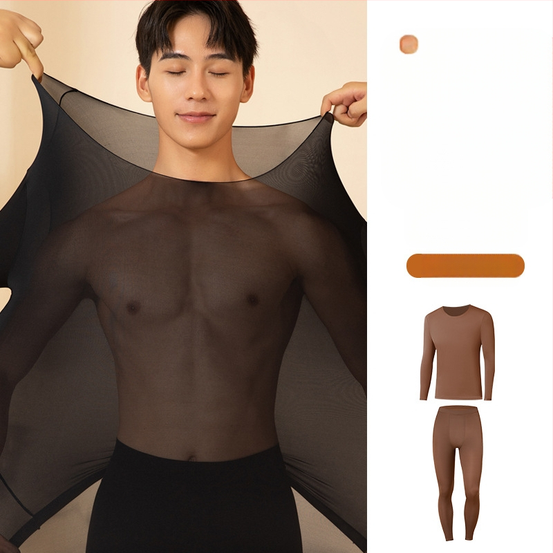 Hüaluroonhappega niisutavad soojad pikkade varrukatega püksid meeste nahka kaunistavad rõivakostüümid termiline aluspesu soojendusega sügisriided pikad aluspüksid