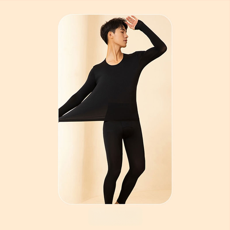 Hüaluroonhappega niisutavad soojad pikkade varrukatega püksid meeste nahka kaunistavad rõivakostüümid termiline aluspesu soojendusega sügisriided pikad aluspüksid