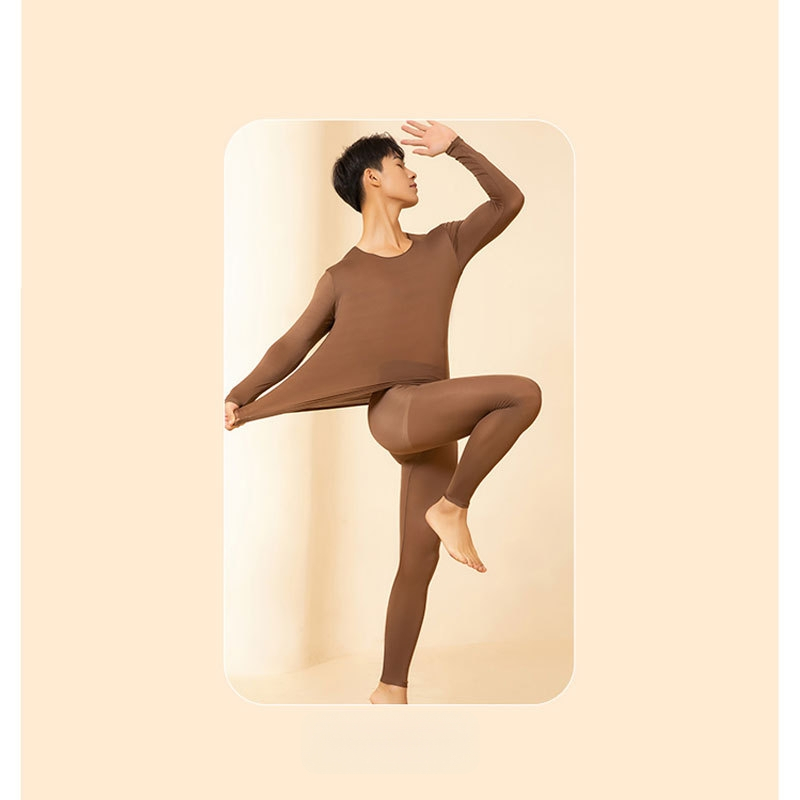 Hüaluroonhappega niisutavad soojad pikkade varrukatega püksid meeste nahka kaunistavad rõivakostüümid termiline aluspesu soojendusega sügisriided pikad aluspüksid