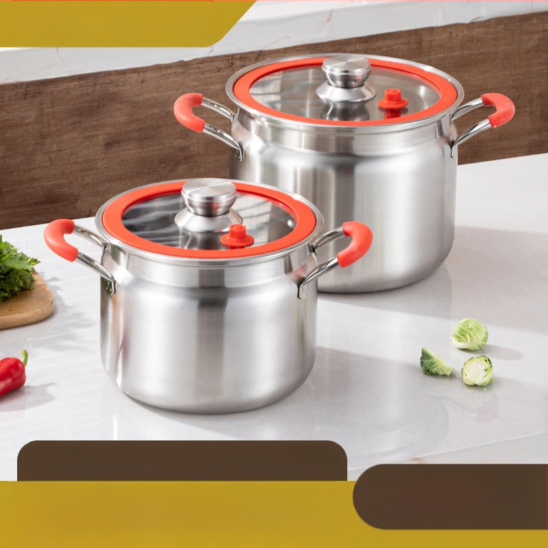 Vastagított rozsdamentes acél mikronyomású főző, nagy kapacitású háztartási levesesfazék, lezárt üveg, pároláshoz és főzéshez, többcélú gőzölős levesesfazék, nagykereskedelmi ajándék