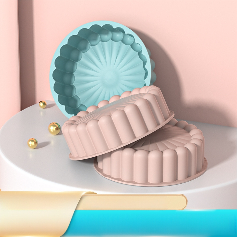 Gamyklos didmeninė prekyba tiesioginiais pardavimais silikonine torto forma, apvali, aukštai temperatūrai atspari, „pasidaryk pats“ „Charlotte“ kepimo forma