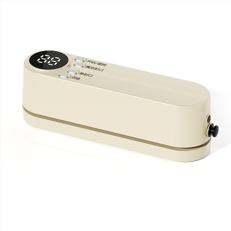 Нова мини безжична автоматична вакуумна машина за запечатване, преносима машина за опаковане на храни, машина за запечатване на пластмаса, машина за запазване на свежестта