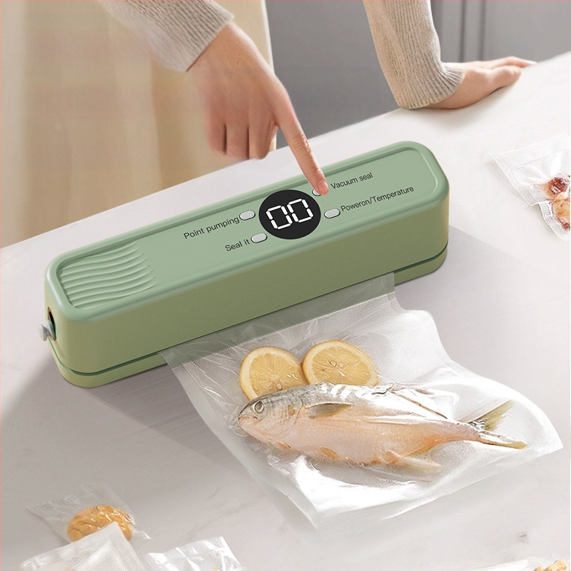 Трансгранична мини безжична вакуумна запечатваща машина, домакинска вакуумна торбичка за храна, акумулаторна пластмасова запечатваща машина, кухненска опаковъчна машина