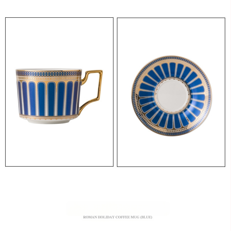 Rooma pühade kondiportselanist kohvitass ja alustass, Põhjamaade stiilis kohvitassi ja alustassi komplekt, Briti pärastlõunalilleline teetass koju