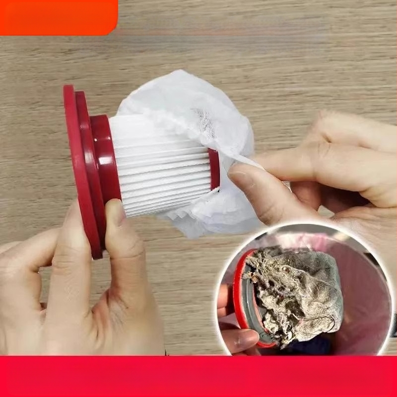 Ühekordselt kasutatav tolmuimeja filtrielement, filter, mittekootud tolmukott, tolmukindel, hingav, elastne, majapidamises kasutatav universaalne võrgust kate