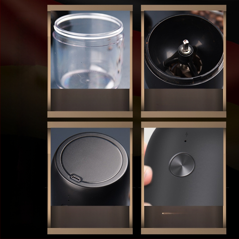 Elektrinis kavos malūnėlis Buitinis įkraunamas kavos pupelių malūnėlis Lauko nešiojamas kavos pupelių malūnėlis Automatinis malūnėlis