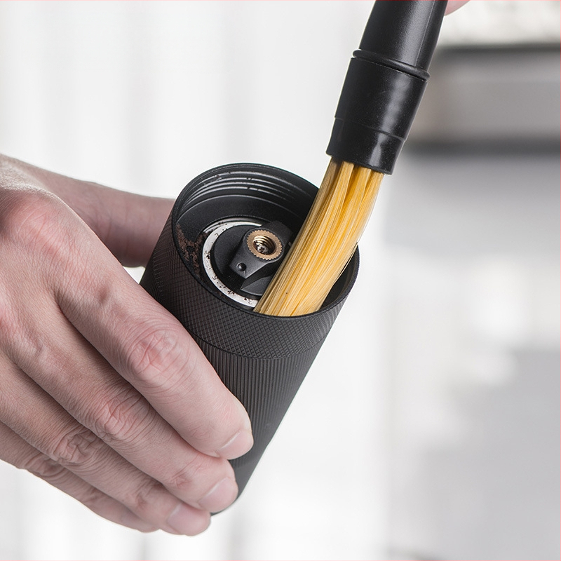 Šlifavimo kavos pupelių aparato valymo šepetys, kavos miltelių šepetys, dvigubas šepetys, kavos parduotuvės baro šepetys, nailono šepetys, kavos aparatas