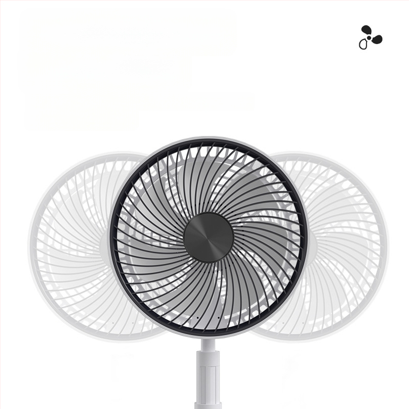 Amazoni uus teleskoopventilaator, hõlpsasti vastu võetav, õues kasutatav raputuspeaga juhtimisega ventilaatori laadimislaud, kaheotstarbeline vaikne ventilaator