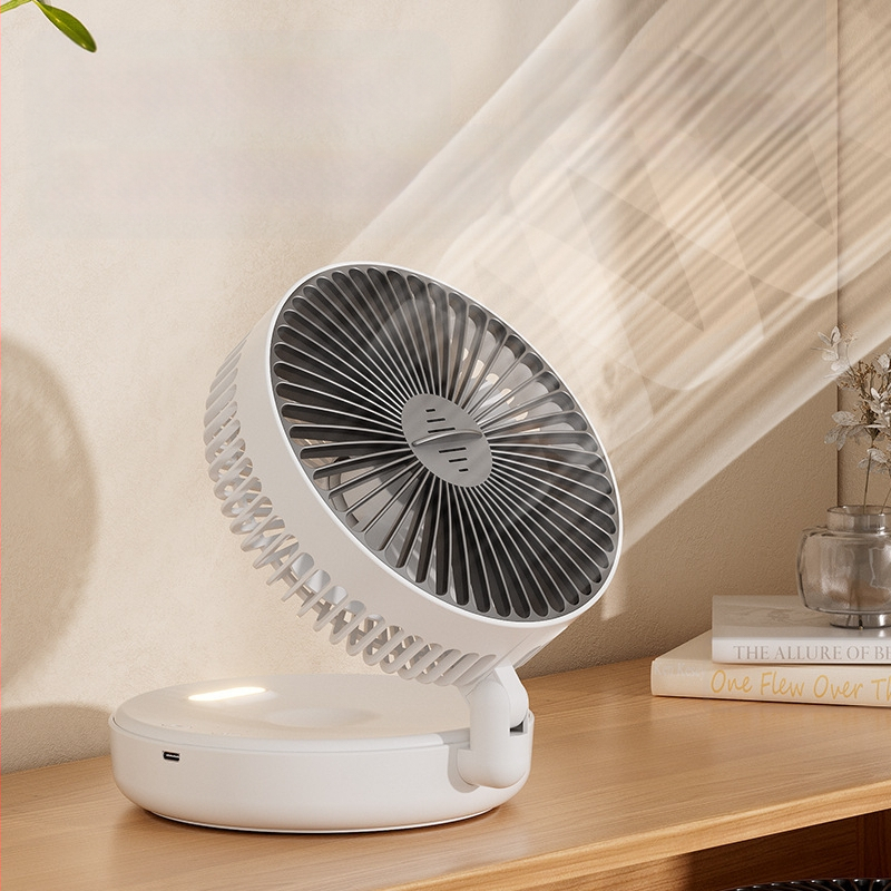 Užsienio prekybos tarpvalstybinis USB įkrovimo mažas ventiliatorius, sulankstomas naktinės lemputės stalinis, sieninis, aromaterapijos stalinis ventiliatorius, mažų dovanų pristatymas