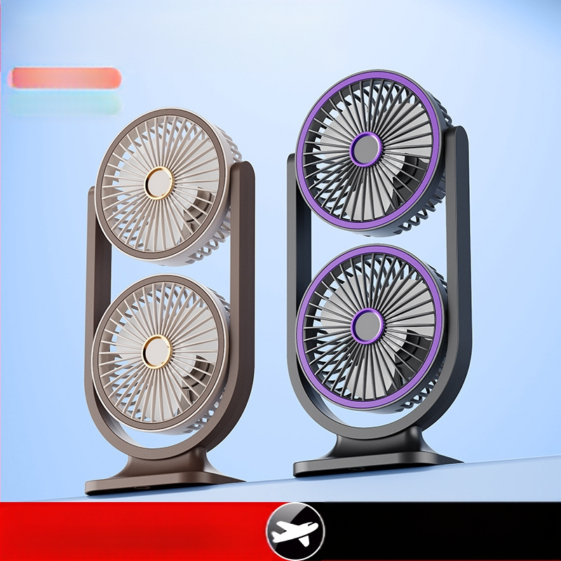 Διασυνοριακό Εξωτερικό Εμπόριο Νέος Ανεμιστήρας Διπλής Κεφαλής για Επιφάνεια Εργασίας Γραφείου, Κοιτώνας Γραφείου, Κατασκευαστής Ανεμιστήρα Διπλής Επίστρωσης, Ανεμιστήρας Κυκλοφορίας Αέρα Υψηλού Ανέμου