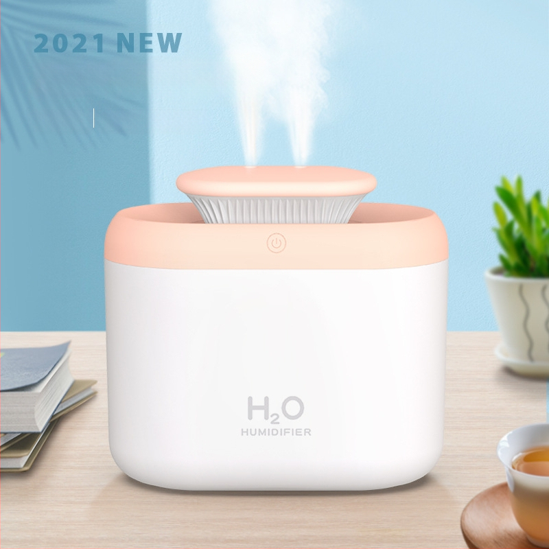 Gamyklinis didelės talpos dvigubo purškimo drėkintuvas, buitinis, naujas, mini, 3,3 l, spalvingas, mažas, purškiamas oro valytuvas