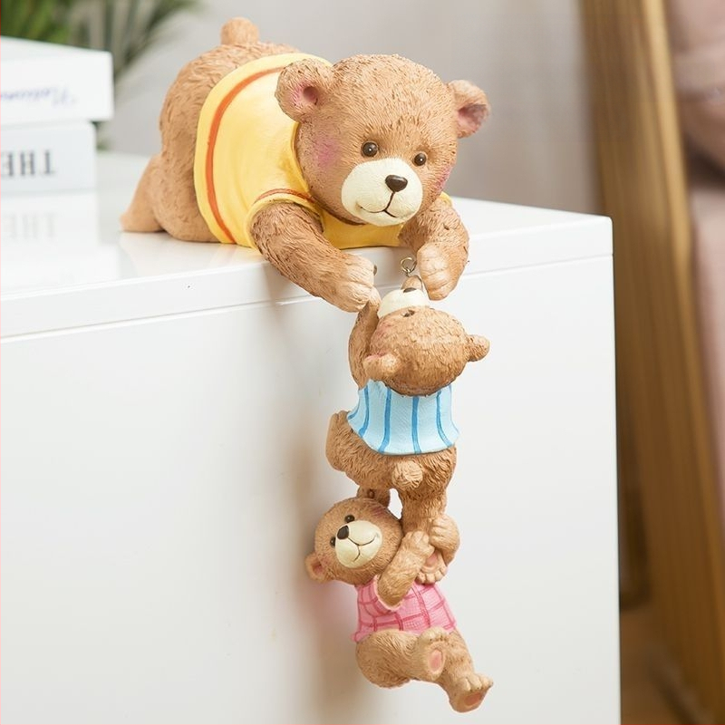 Διακοσμητικά Αυλής από Ρητίνη Χειροτεχνίες Αξεσουάρ Σπιτιού Δημιουργικά Κινούμενα Σχέδια Ζώων Κήπου Γατάκια Αλλαγή Χρώματος