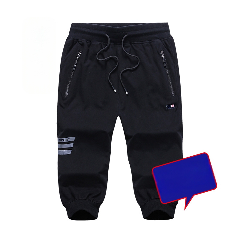 Extra nagy méretű férfi sport hétköznapi laza hétágú rövidnadrág nyári vékony tiszta pamut kövér férfi extra nagy közepes nadrág