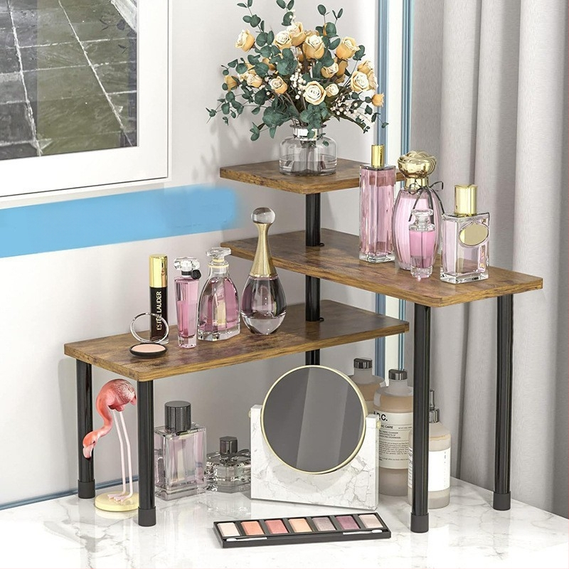 3 rétegű, mozgatható sarokpolc, tárolóállvány akasztóval, konyhai fürdőszobai munkalap, többcélú állvány, fa fűszertartó