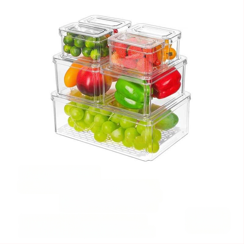 Határokon átnyúló raktáron, benyomható és összecsukható, fedeles hűtőszekrény tárolódobozzal, átlátszó, élelmiszeripari minőségű kisállat tárolódoboz konyhai tárolódobozzal