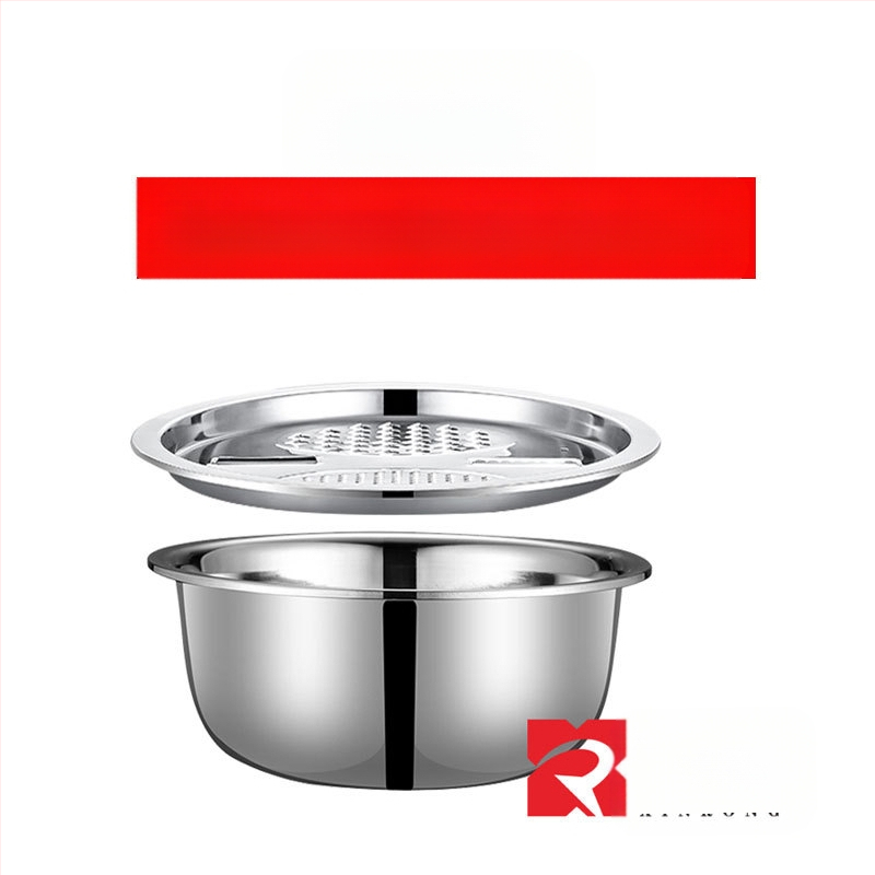Nerūdijančio plieno obliavimo dubens daugiafunkcis drenažo krepšelis buitinei virtuvei daržovių plovimui ryžių griežinėlių pjaustymui ryžių nuotėkio dubens plovimo artefaktas