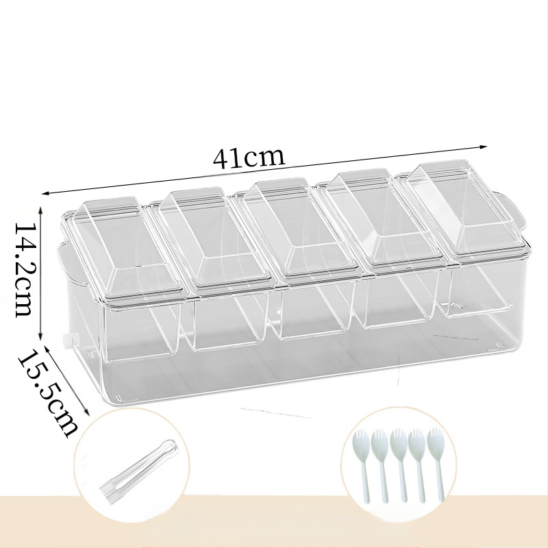 Határokon átnyúló gyümölcssaláta doboz villával hordozható frissen tartó doboz piknik rekesz fagyasztó doboz háztartási hűtőszekrény tároló doboz