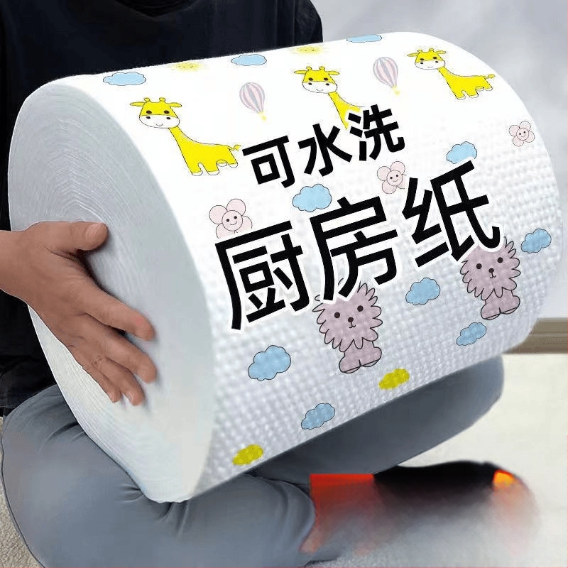 Vienkartinė drėgna ir sausa indų plovimo šluostė virtuvei, nesugerianti aliejaus, buitinės valymo šluostės didmeninė prekyba