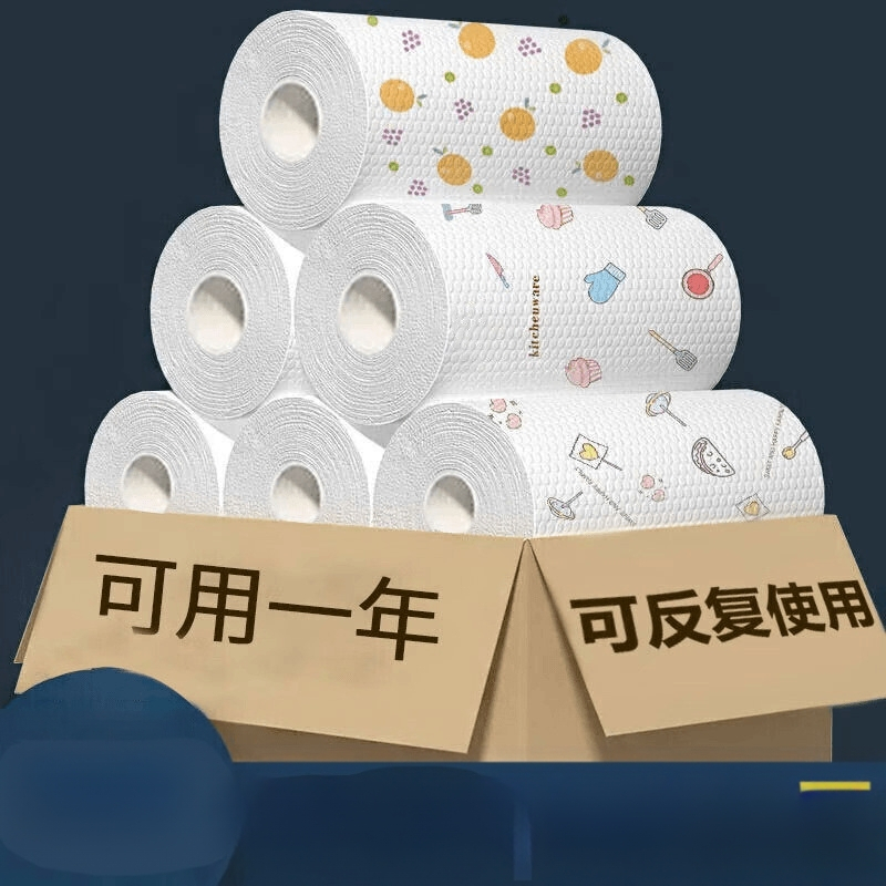 Vienkartinė drėgna ir sausa indų plovimo šluostė virtuvei, nesugerianti aliejaus, buitinės valymo šluostės didmeninė prekyba